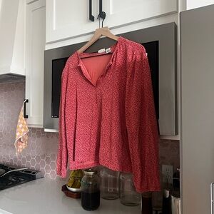 Vintage Floral Henley